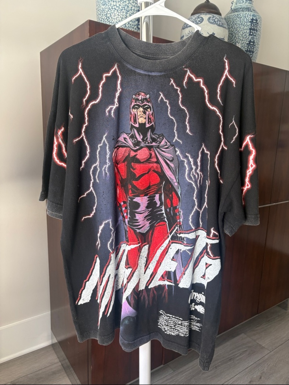 Civilregime Magneto Graphic Short Sleeve Tee - Black/Red size M